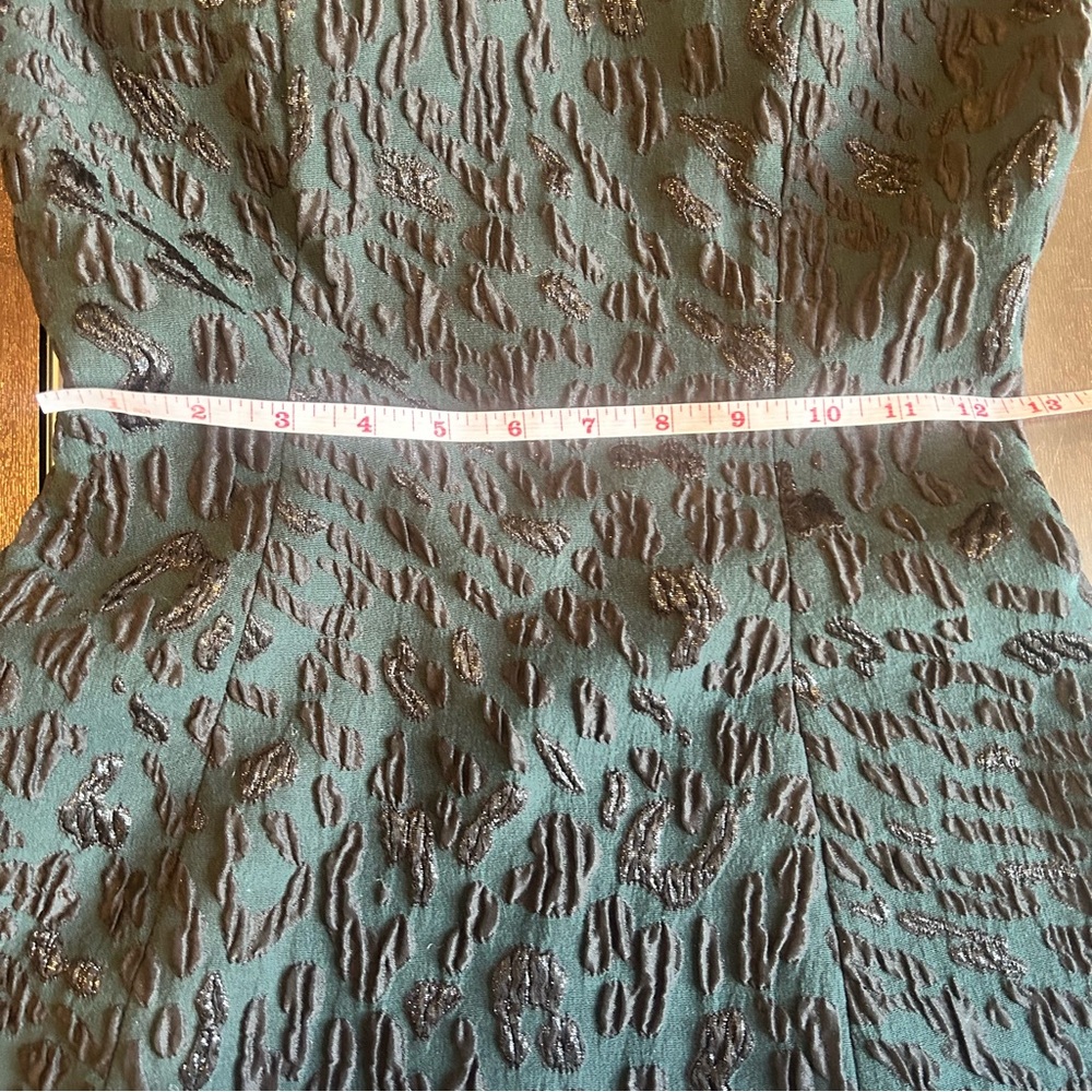 BCBGMaxAzria Dark Emerald Green & Black Sleeveless Mini Party Dress Size 0 - Picture 11 of 14